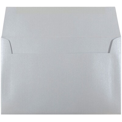 JAM Paper A9 Metallic Invitation Envelopes, 5.75 x 8.75, Stardream Silver, 25/Pack (211817120)