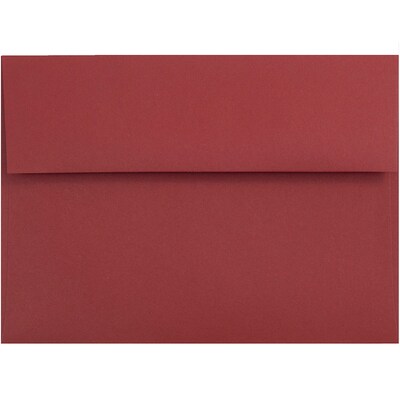 JAM Paper A6 Invitation Envelopes, 4.75 x 6.5, Dark Red, 25/Pack (157458)