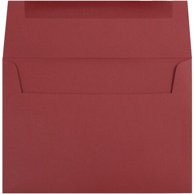 JAM Paper A6 Invitation Envelopes, 4.75 x 6.5, Dark Red, 25/Pack (157458)