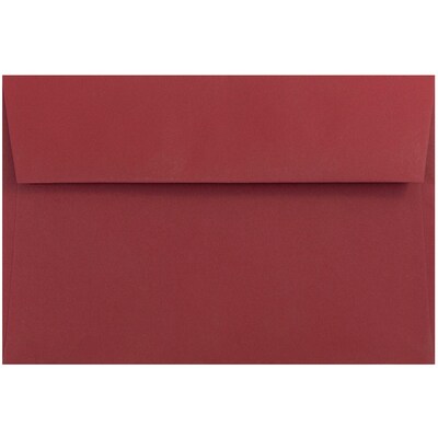 JAM Paper A9 Invitation Envelopes, 5.75 x 8.75, Dark Red, 25/Pack (31511321)