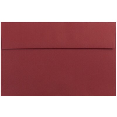 JAM Paper A10 Invitation Envelopes, 6 x 9.5, Dark Red, 25/Pack (157468)