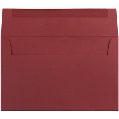 JAM Paper A10 Invitation Envelopes, 6 x 9.5, Dark Red, 25/Pack (157468)