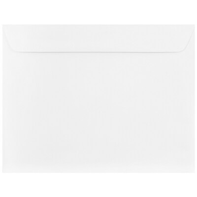 JAM Paper 10 x 13 Booklet Strathmore Envelopes, Bright White Wove, 25/Pack (900855504)