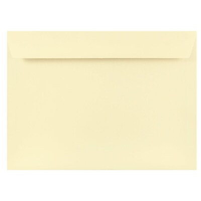 JAM Paper 9 x 12 Booklet Strathmore Envelopes, Natural White Wove, 25/Pack (191286)