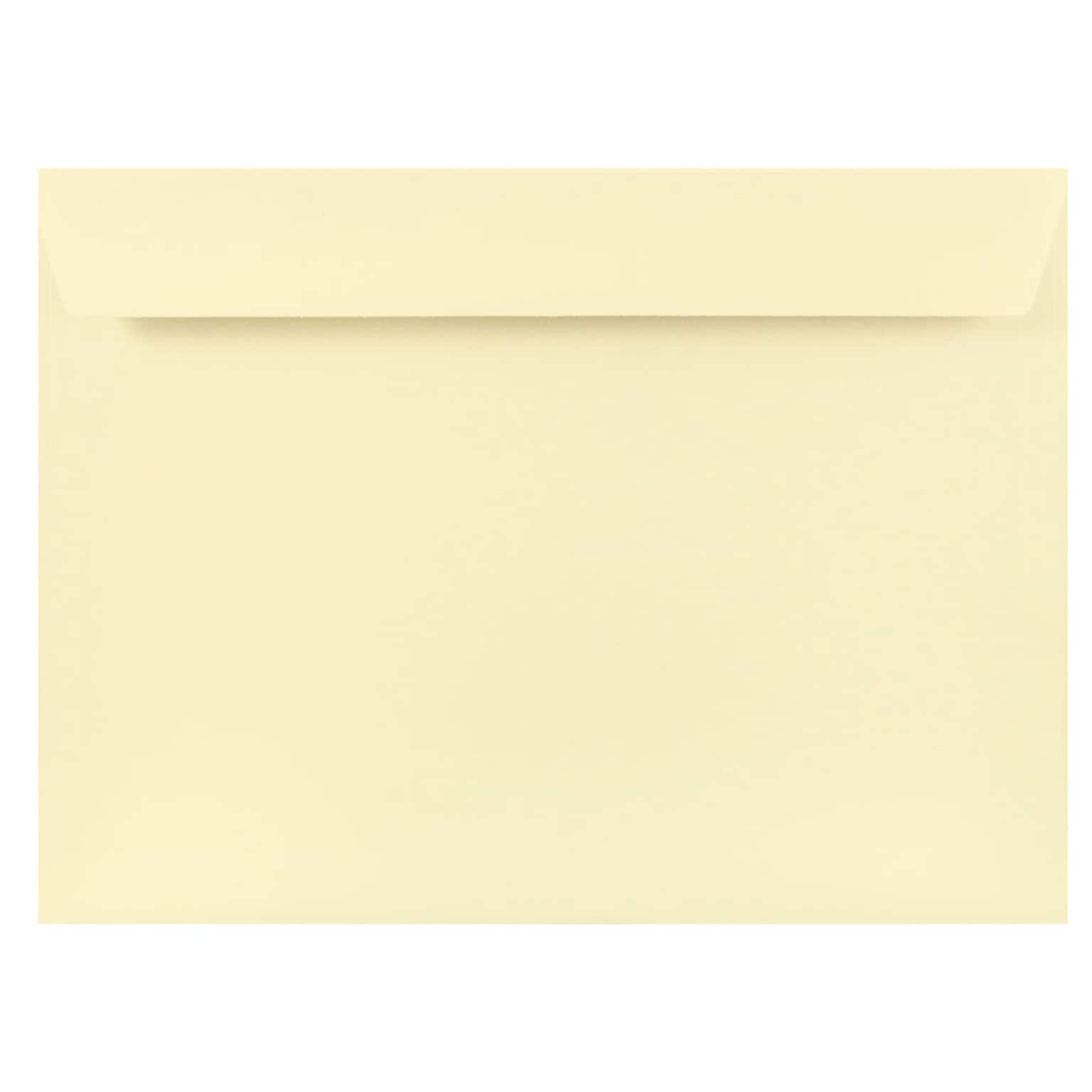 JAM Paper 9 x 12 Booklet Strathmore Envelopes, Natural White Wove, 25/Pack (191286)