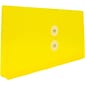 JAM Paper® #10 Plastic Envelopes with Button and String Tie Closure, 5 1/4 x 10, Yellow Poly, 12/pack (921B1YE)