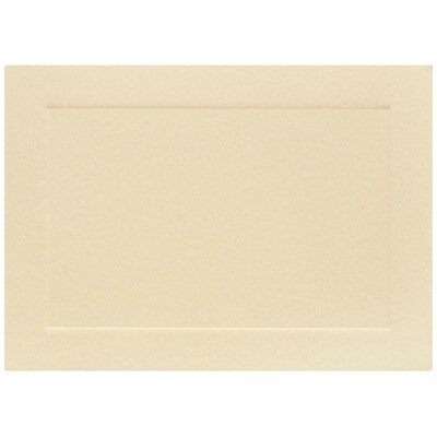 JAM Paper® Blank Note Cards, 4bar size, 3 1/2 x 4 7/8, Ivory Panel, 50/pack (175964i)