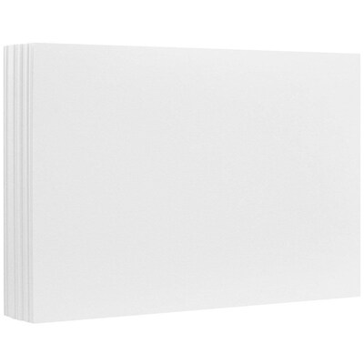 JAM Paper® Blank Note Cards, 4bar size, 3 1/2 x 4 7/8, White, 50/pack (175963i)