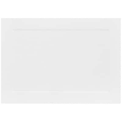 JAM Paper® Blank Note Cards, 4bar size, 3 1/2 x 4 7/8, White Panel, 50/pack (175965i)