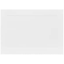 JAM Paper® Blank Note Cards, 4bar size, 3 1/2 x 4 7/8, White Panel, 50/pack (175965i)