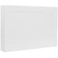 JAM Paper® Blank Note Cards, 4bar size, 3 1/2 x 4 7/8, White Panel, 50/pack (175965i)