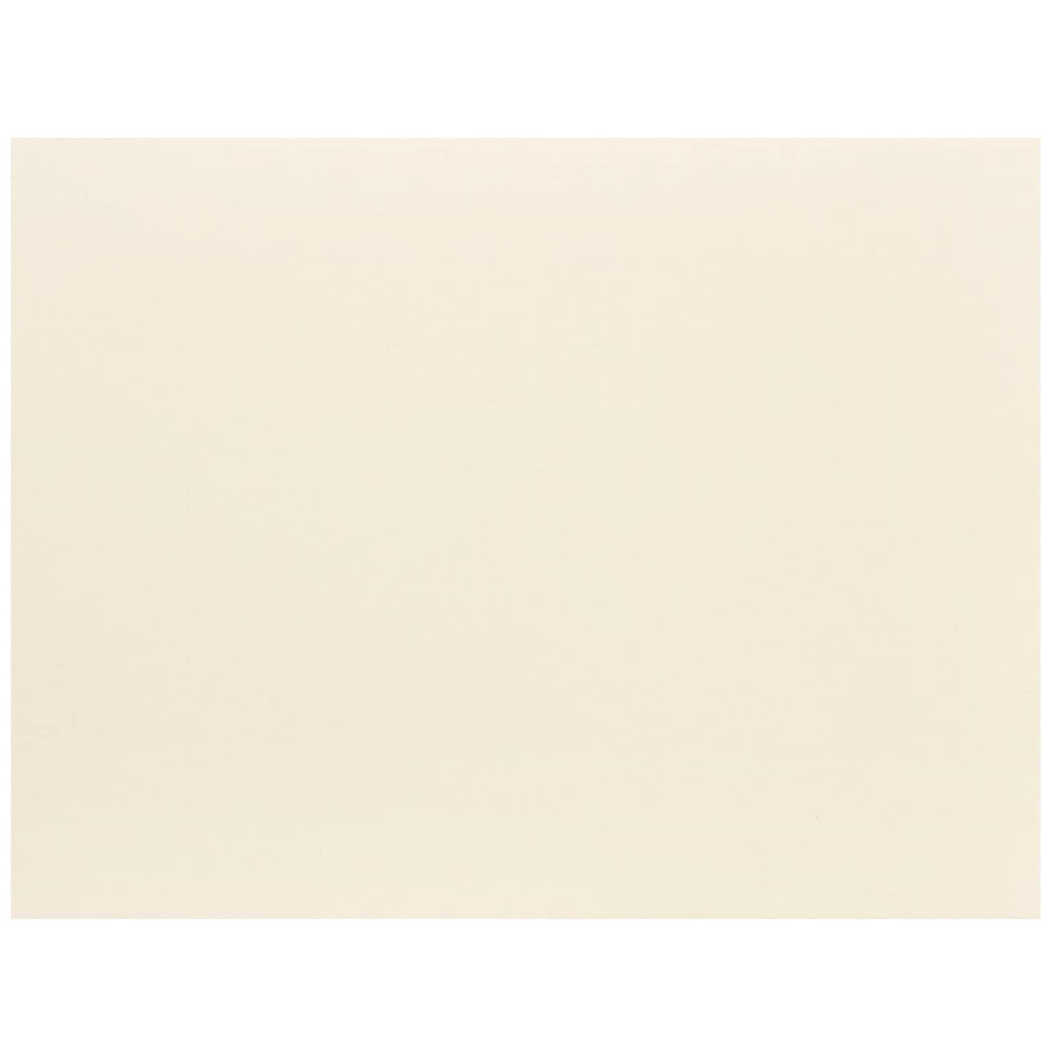 JAM Paper® Blank Note Cards, A2 size, 4.5 x 5.5, Ivory, 50/pack (175971i)