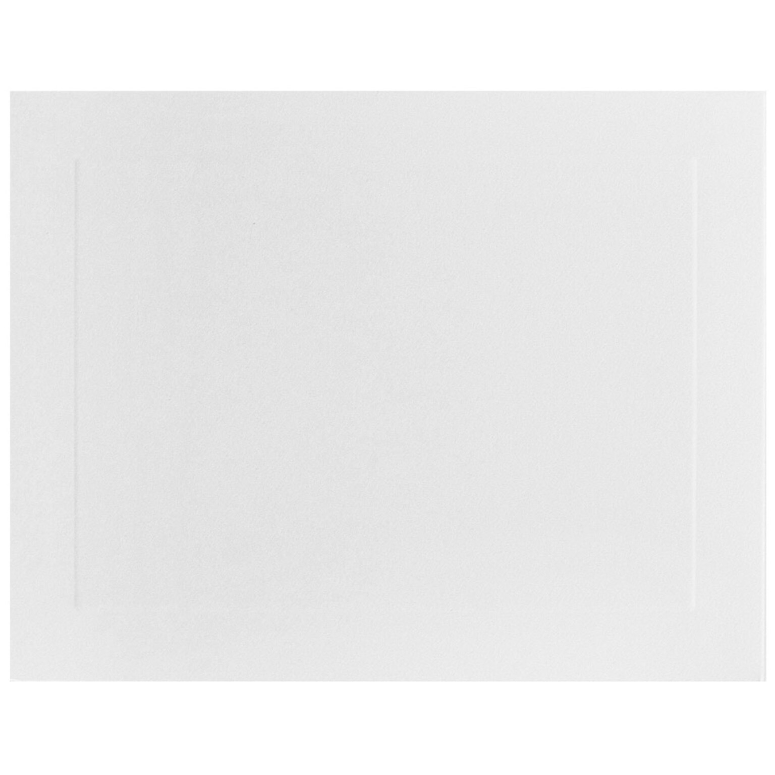 JAM Paper® Blank Note Cards, A2 size, 4.5 x 5.5, White Panel, 50/pack (175976i)