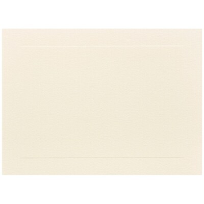 JAM Paper® Blank Note Cards, A6 size, 4 5/8 x 6 1/4, Ivory Panel, 50/pack (175995i)