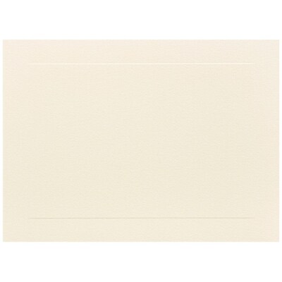 JAM Paper® Blank Note Cards, A6 size, 4 5/8 x 6 1/4, Ivory Panel, 50/pack (175995i)