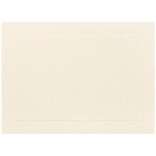 JAM Paper® Blank Note Cards, A6 size, 4 5/8 x 6 1/4, Ivory Panel, 50/pack (175995i)