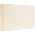 JAM Paper® Blank Note Cards, A6 size, 4 5/8 x 6 1/4, Ivory Panel, 50/pack (175995i)