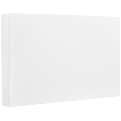 JAM Paper® Blank Note Cards, A6 size, 4 5/8 x 6 1/4, White, 50/pack (175992i)