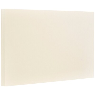 JAM Paper® Blank Note Cards, A7 size, 5 1/8 x 7, Ivory, 50/pack (1751005i)