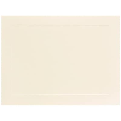 JAM Paper® Blank Note Cards, A7 size, 5 1/8 x 7, Ivory Panel, 50/pack (98040i)