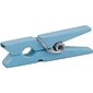 JAM Paper® Wood Clip Clothespins, Medium 1 1/8 Inch, Blue Clothes Pins, 50/Pack (230726776)
