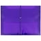 JAM Paper® Plastic Envelopes with Elastic Band Closure, 9.75 x 13 with 2.625 Inch Expansion, Purple,