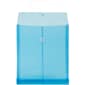 JAM Paper® Plastic Envelopes with Button and String Tie Closure, Letter Open End, 9.75 x 11.75, Blue Poly, 12/pack  (118B1BU)