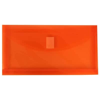 JAM Paper® Plastic Envelopes with VELCRO®brandClosure, 1 Expansion, #10, 5.25 x 10, Assorted Poly