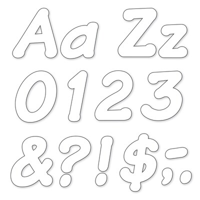 White 4 Italic Ready Letters®