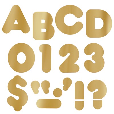 Metallic Gold 2 Casual Uppercase Ready Letters®