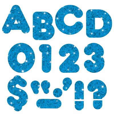 Trend Enterprises® Casual Sparkles Ready Uppercase Letter, 2, Blue