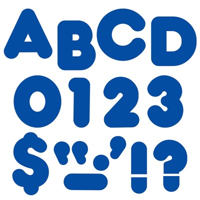 Trend Enterprises® Casual Ready Letter, 3, Royal blue, 2/Bd