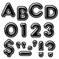 Trend® 4" Ready Letters®, 3D Casual, Black