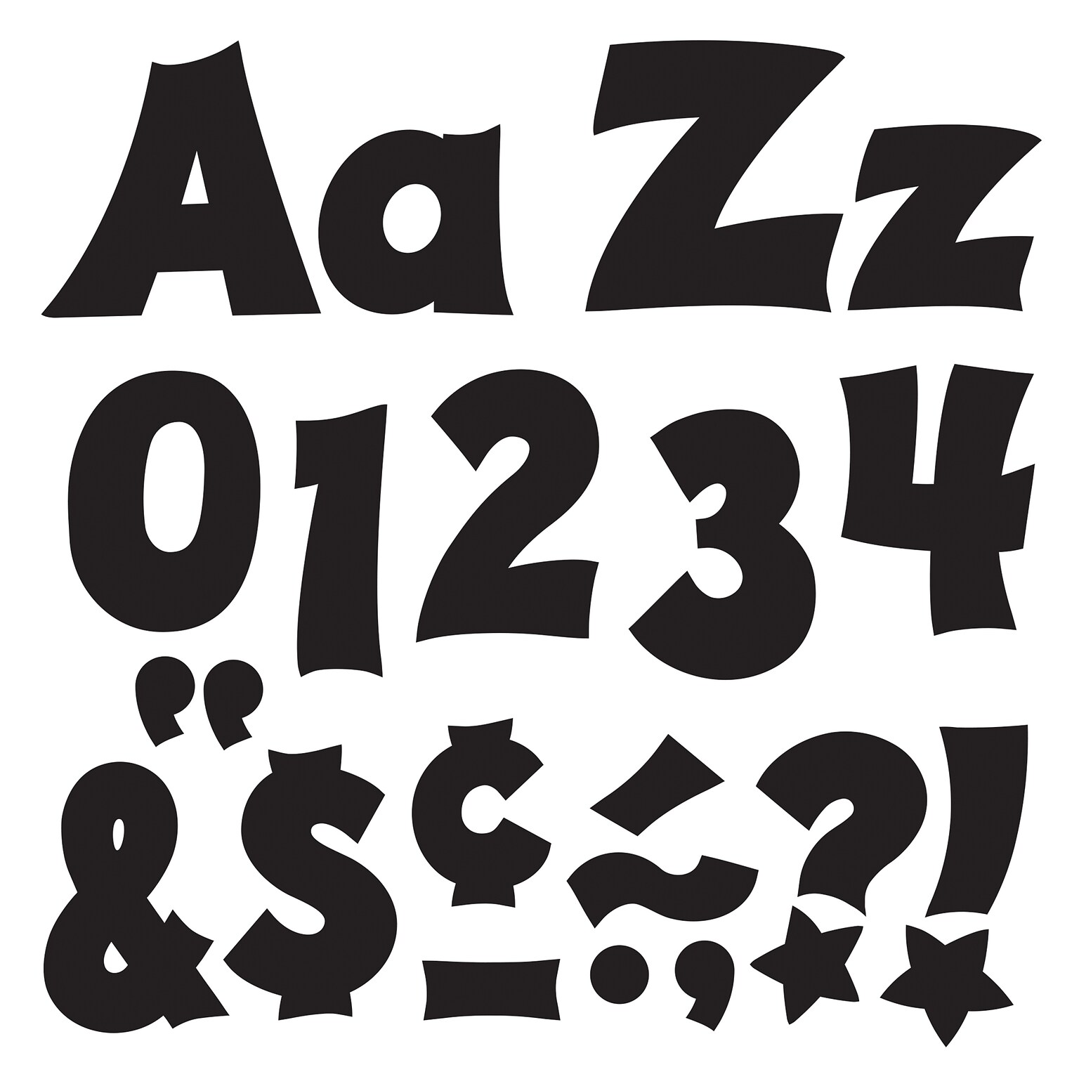 Trend Enterprises® Friendly 4 Uppercase/Lowercase Ready Letters® Combo Pack, Black