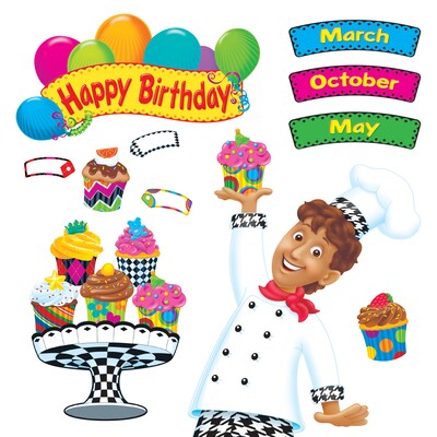 Happy Birthday Bake Shop Bulletin Board Set