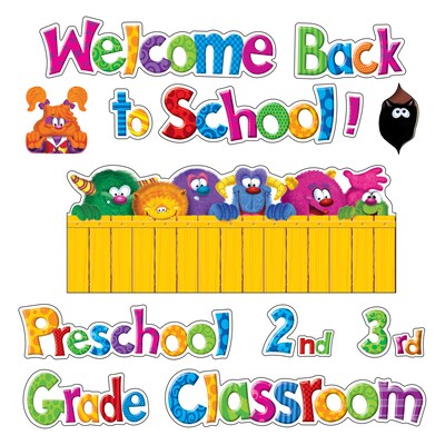 Trend® Mini Bulletin Board Sets, Furry Friends™ Welcome Phrases