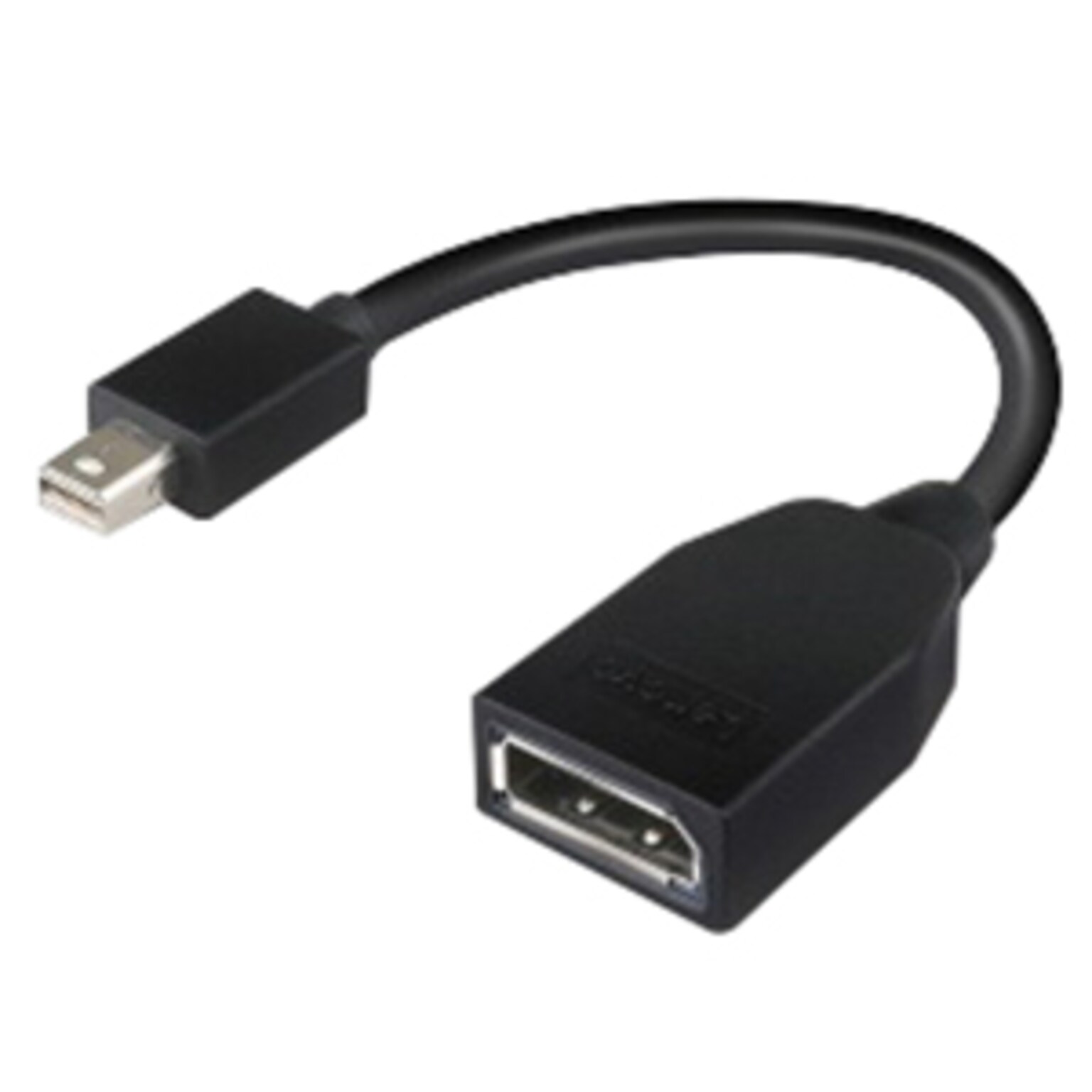 lenovo® Mini DisplayPort to DisplayPort Male/Male Adapter, 7, Black (4X90L13971)