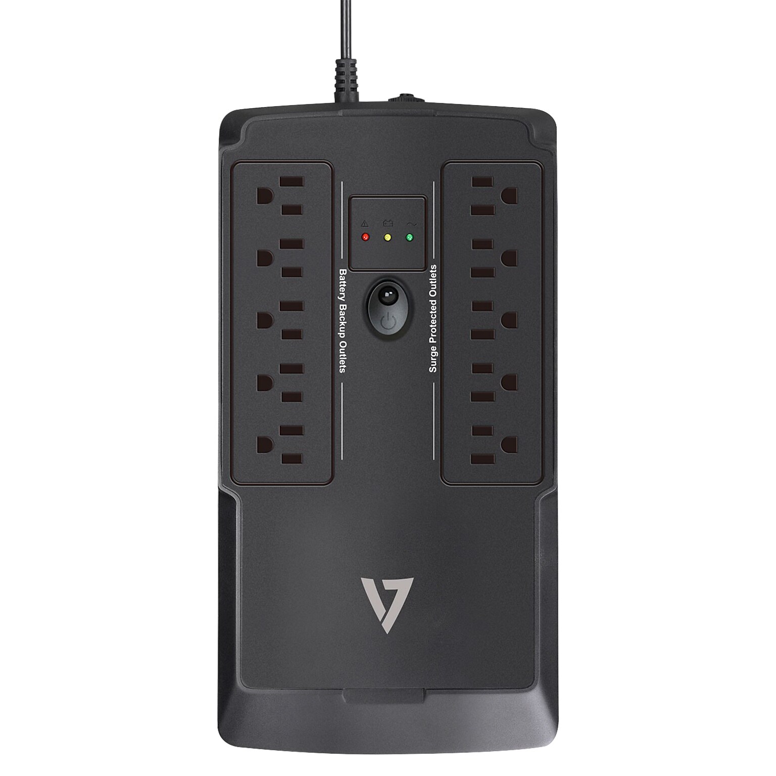 V7® 10 Outlets 632 J 550 VA/330 W Desktop UPS, 6 (UPS1DT550-1N)