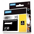 DYMO N/A 18486 Printer Label, 1/2W, Black on Metallic