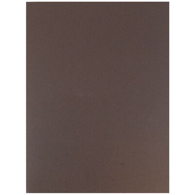 JAM Paper Two-Pocket Textured Linen Business Folders, Chocolate Brown, 50/Box(386LBRC)