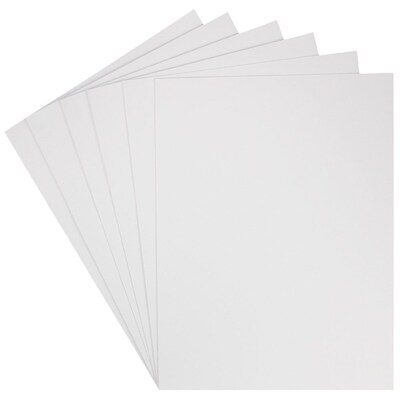 JAM Paper Two-Pocket Textured Linen Business Folders, White, 6/Pack (95448D)