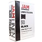JAM Paper® Two-Pocket Textured Linen Business Folders, Black, Bulk 50/Box (386LBLC)