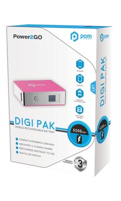 Pom Gear®  Power2Go® Digipack 5200; Pink