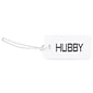 Hortense B. Hewitt, Hubby Luggage Tag, White, 4-1/4" x 2-1/4" x 1/16" (21577ST)