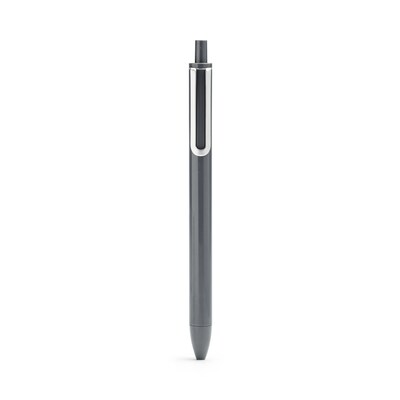 Poppin, Dark Gray, Retractable Gel Luxe Pens, Set of 6, Black Ink (104449)