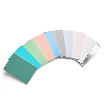 Poppin, Assorted Pastels, Soft Cover Mini Notebooks, Set of 10 (104452)