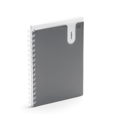 Poppin, Dark Gray, Medium Spiral Notebook (104436)