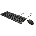 HP® C2500 Optical USB 2.0 Wired Desktop Keyboard and Mouse Combo, Black (H3C53AA)