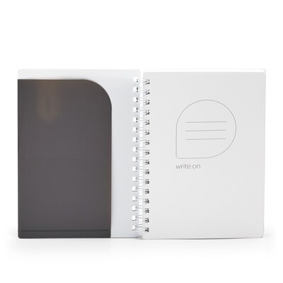 Poppin, Dark Gray, Medium Spiral Notebook (104436)
