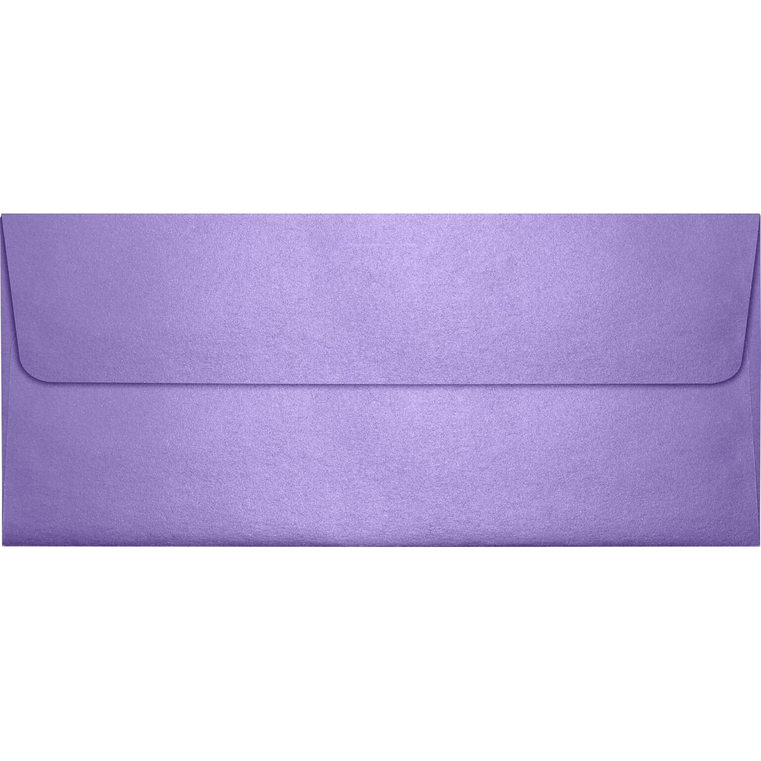 LUX 4 1/8 x 9 1/2 #10 80lbs. Square Flap Envelopes W/Glue Closure, Amethyst Metallic Purple